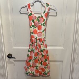 Mini Boden Peach and Green Kids Dress